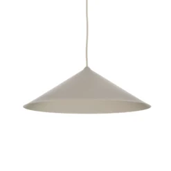 Lámpara colgante Lume L, color gris-beige, metal, Ø 40 cm, GX53