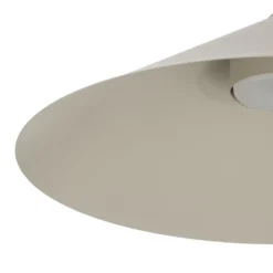 Lámpara colgante Lume L, color gris-beige, metal, Ø 40 cm, GX53