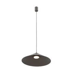 Lámpara colgante Lume L, marrón, metal, Ø 40 cm, GX53