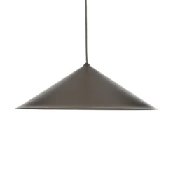 Lámpara colgante Lume XL, marrón, metal, Ø 49 cm, GX53