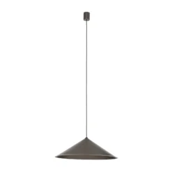 Lámpara colgante Lume XL, marrón, metal, Ø 49 cm, GX53