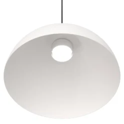 Lámpara colgante Lunaro, blanca, Ø 40 cm, metal