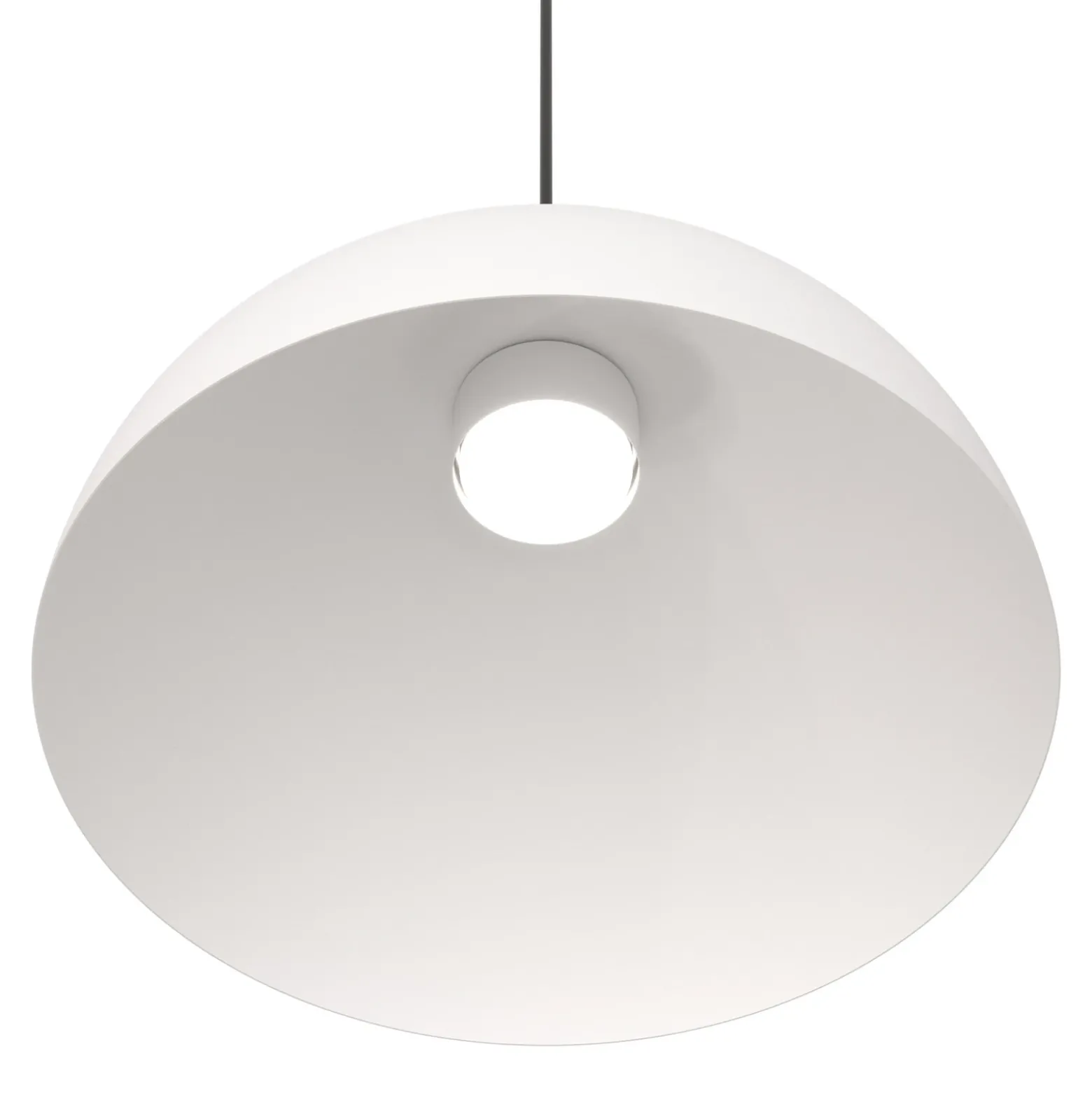 Lámpara colgante Lunaro, blanca, Ø 40 cm, metal