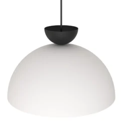 Lámpara colgante Lunaro, blanca, Ø 40 cm, metal