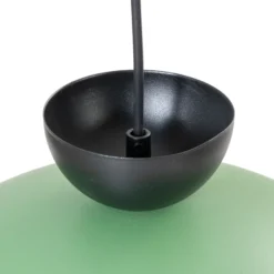 Lámpara colgante Lunaro, verde, Ø 40 cm, metal