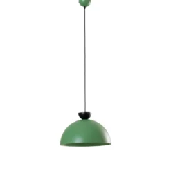 Lámpara colgante Lunaro, verde, Ø 40 cm, metal