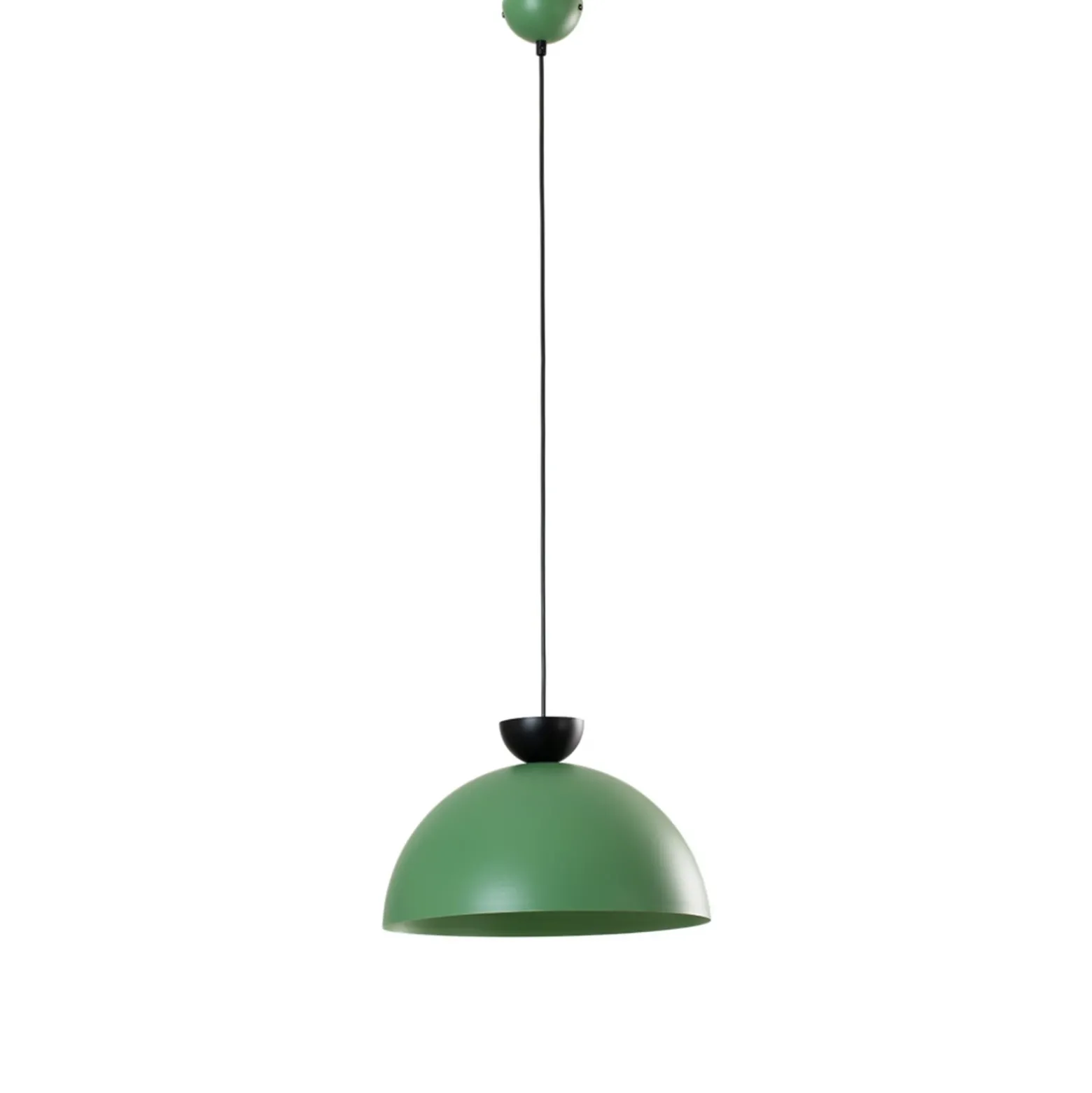 Lámpara colgante Lunaro, verde, Ø 40 cm, metal