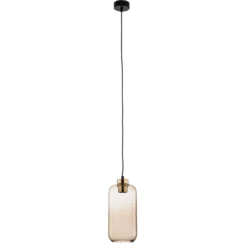Lámpara colgante Marco Green, 1 luz, marrón