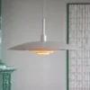 Lámpara colgante Markslöjd Piny, blanca, Ø 57 cm, metal, E27