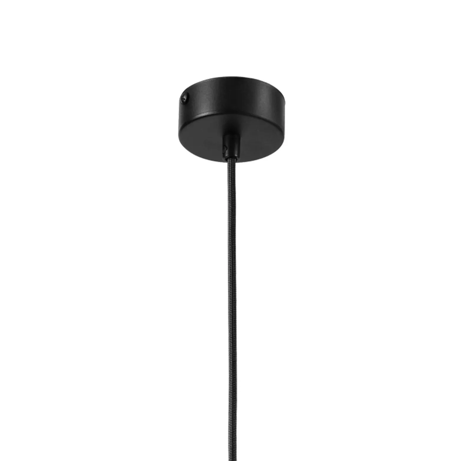 Lámpara colgante Markus, vidrio opalino/madera de roble, Ø 9,5 cm, E27
