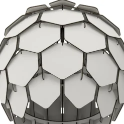 Lámpara colgante Mattanza con pantalla gris
