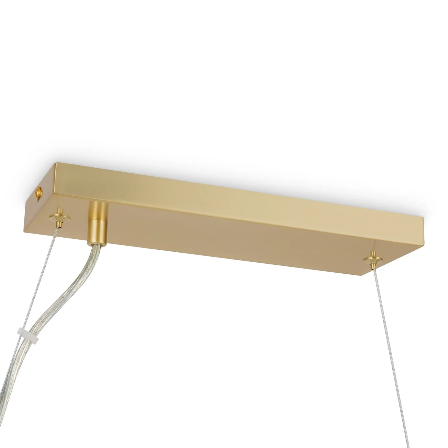 Lámpara colgante Maytoni Dallas, 25 luces, larga, dorada