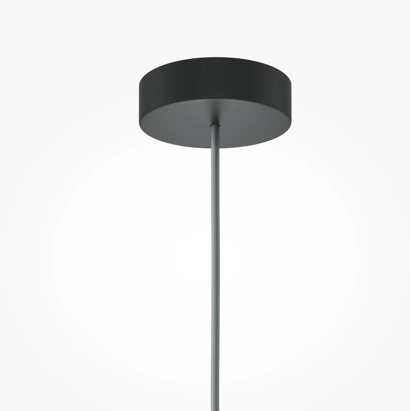 Lámpara colgante Maytoni Kyoto, negra, Ø 10 cm, mármol, cristal