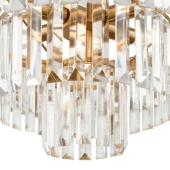 Lámpara colgante Maytoni Revero, latón, cristal, Ø 50 cm