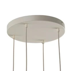 Lámpara colgante Midway, color arena, 4 luces, Ø 35 cm, GU10
