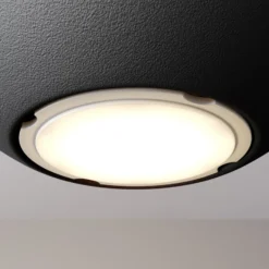 Lámpara colgante Midway, negra, 5 luces, 105 cm de largo, GU10