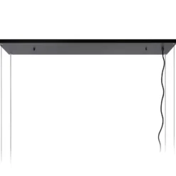 Lámpara colgante Miravelle polvo 6 luces negro