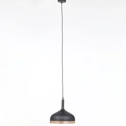 Lámpara colgante moderna Embla en negro
