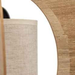 Lámpara colgante Modern C M con láminas de madera Ø 50 cm