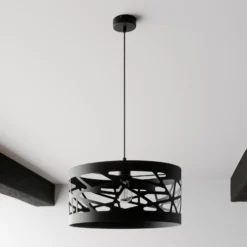 Lámpara colgante Modul Frez pantalla de muestra Ø39cm negro