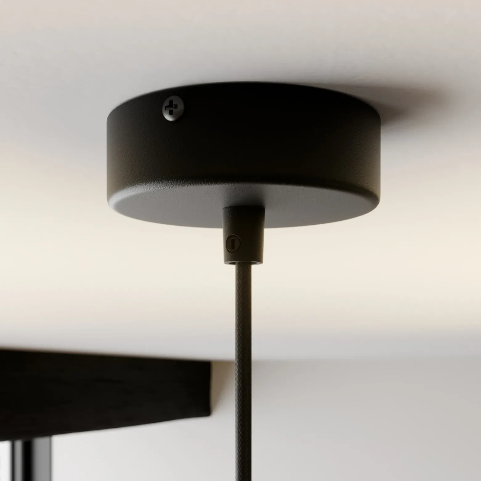 Lámpara colgante Modul Frez pantalla de muestra Ø39cm negro