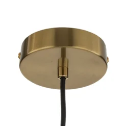 Lámpara colgante Molly, rosa/dorado, 1 luz, cristal, Ø 12 cm
