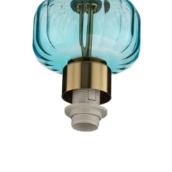 Lámpara colgante Molly, rosa/dorado, 1 luz, cristal, Ø 12 cm