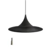Lámpara colgante Morgana, negro/níquel, metal, Ø 48 cm, E27