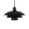 Lámpara colgante Morph de Dyberg Larsen, negra, Ø 30 cm, metal