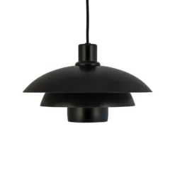 Lámpara colgante Morph de Dyberg Larsen, negra, Ø 30 cm, metal