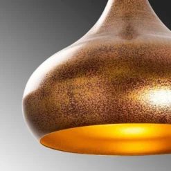 Lámpara colgante Muba 11550, latón bruñido, metal, Ø 26 cm