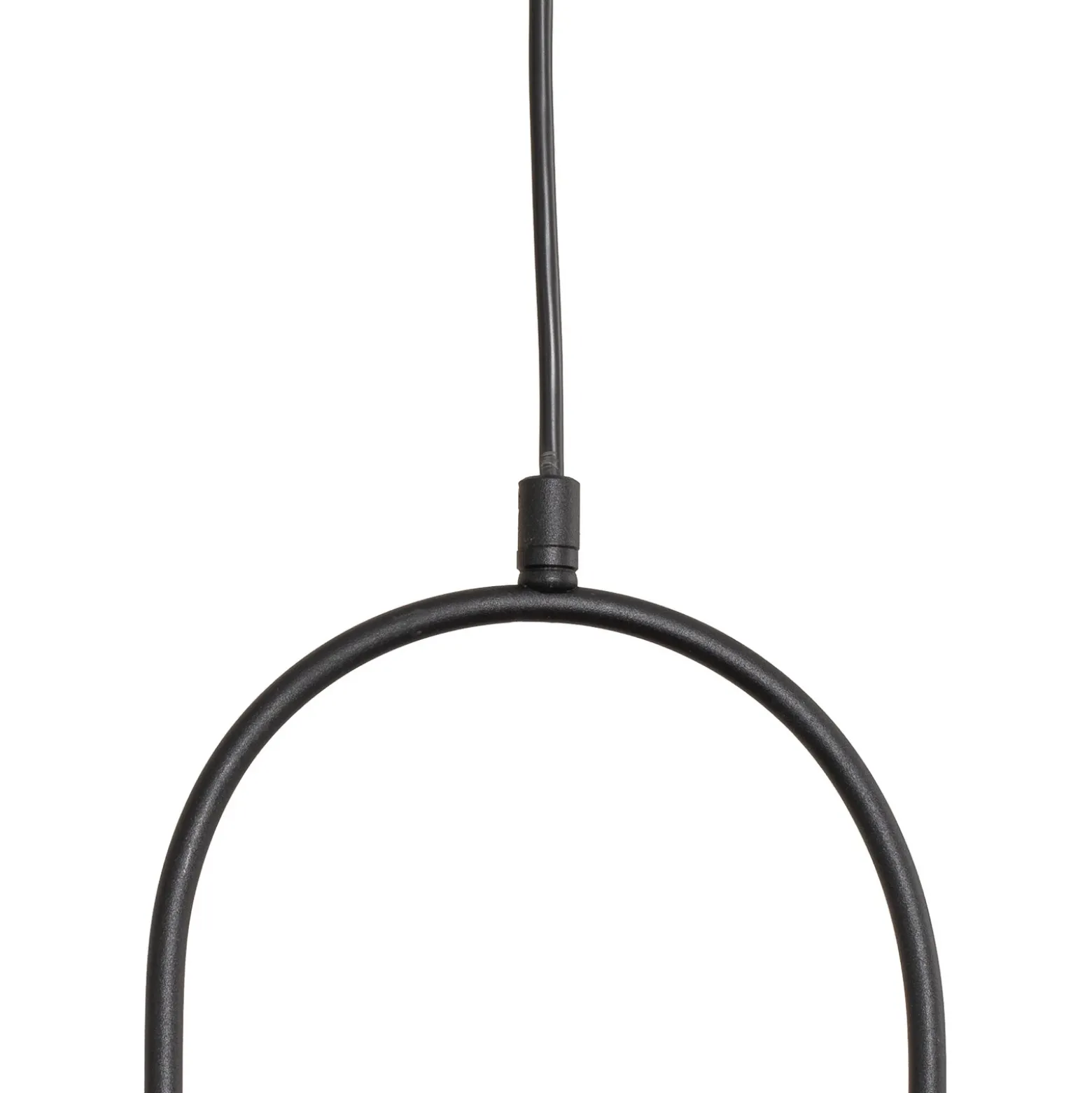 Lámpara colgante Mudoni, negro/blanco, vidrio, metal, E27