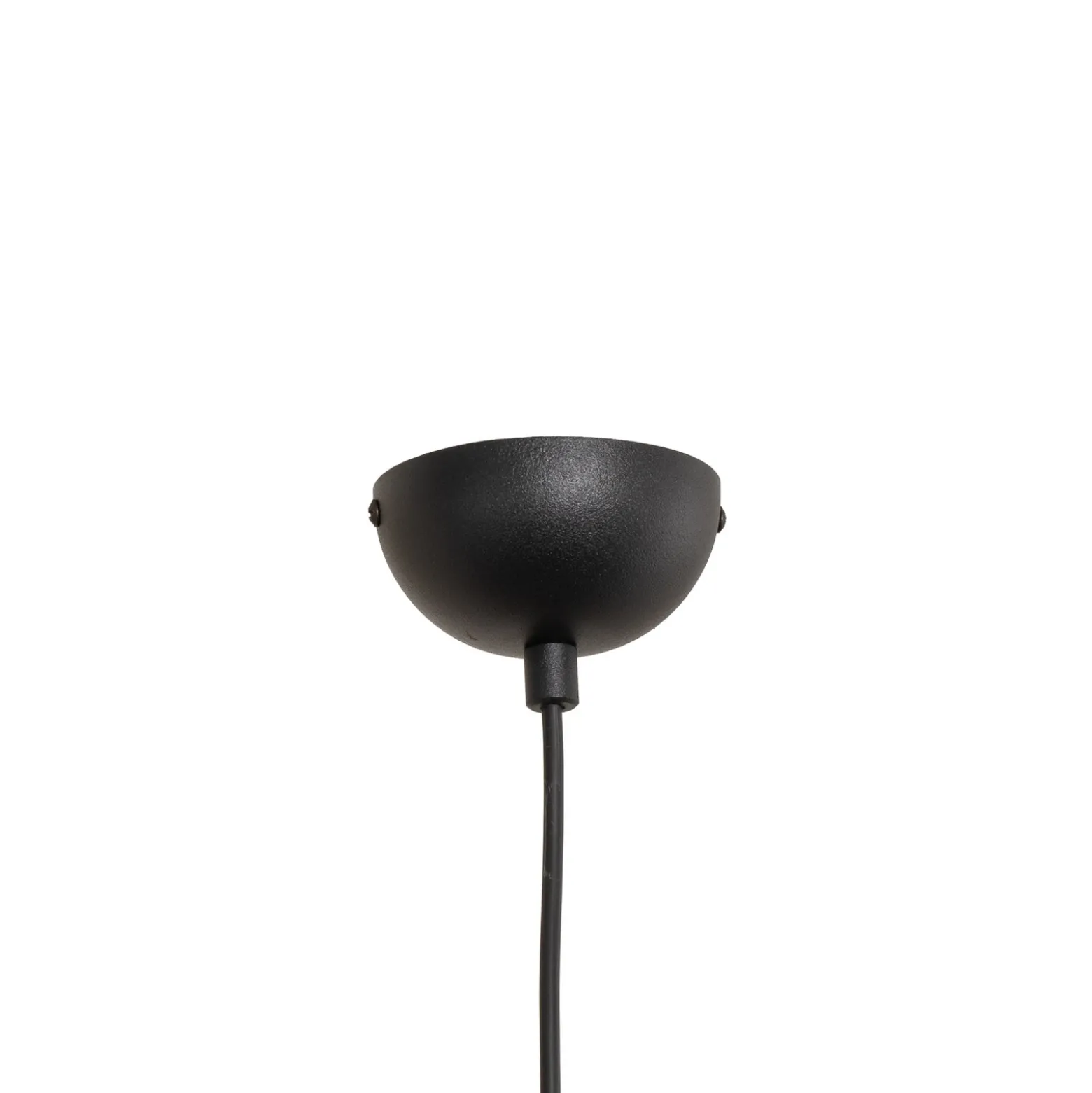 Lámpara colgante Mudoni, negro/blanco, vidrio, metal, E27