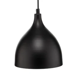 Lámpara colgante Nanu de metal negro 1 luz