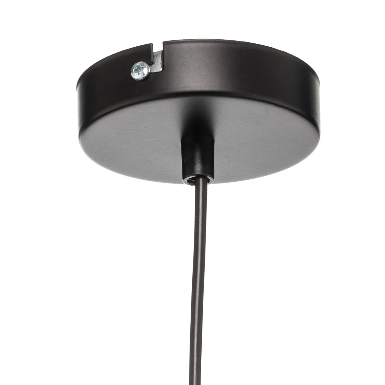 Lámpara colgante Nanu de metal negro 1 luz