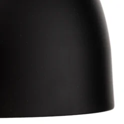 Lámpara colgante Nanu de metal negro 1 luz