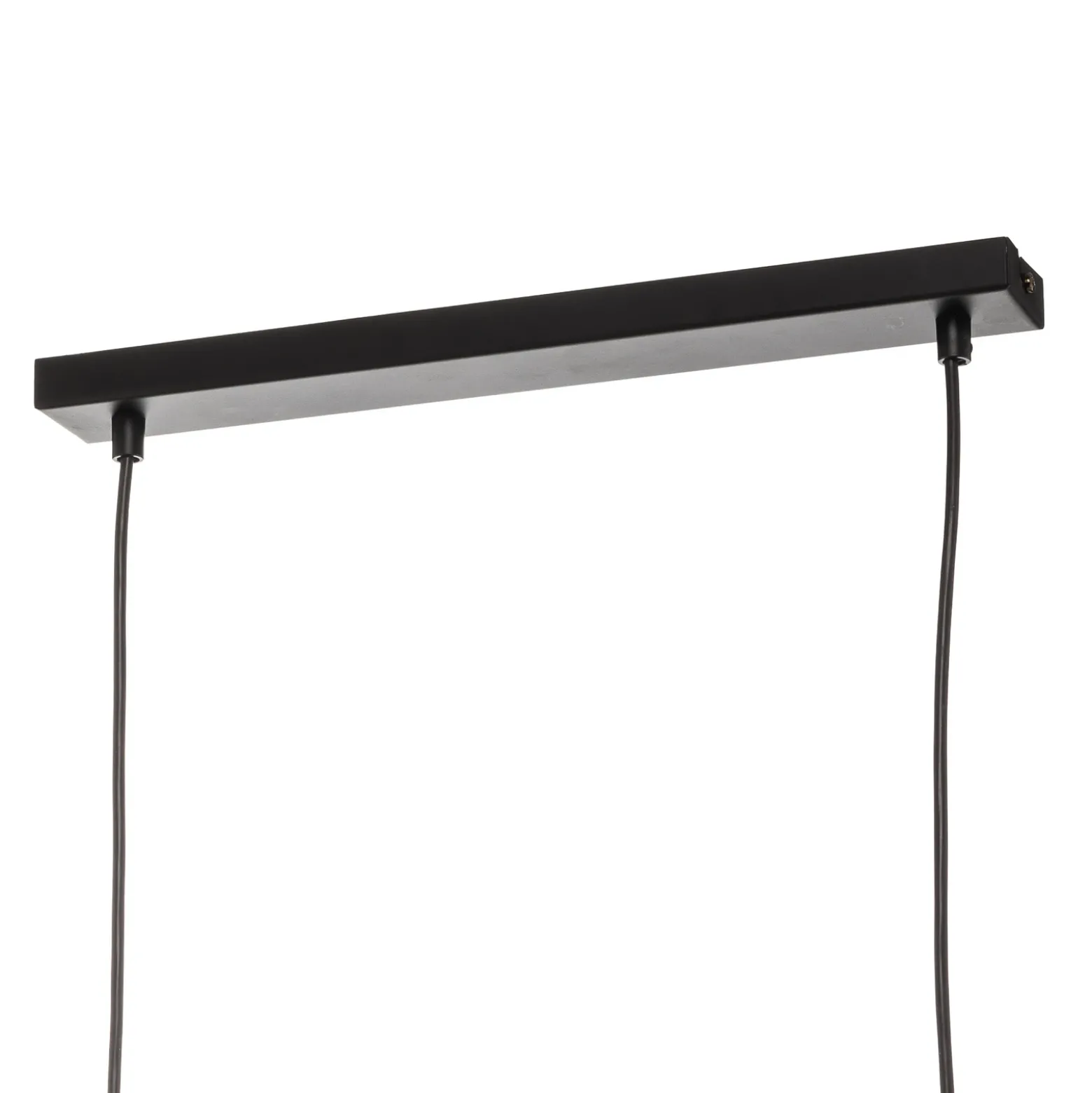 Lámpara colgante Nanu de metal negro con 2 luces
