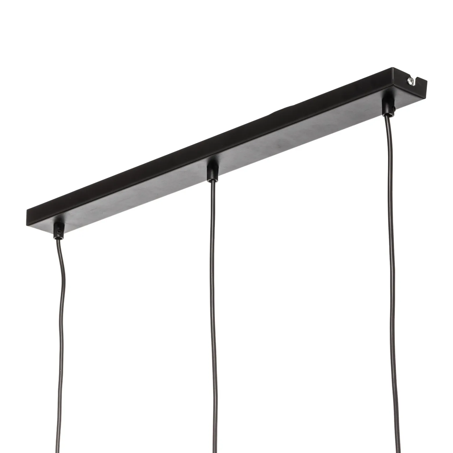 Lámpara colgante Nanu, negro, acero inoxidable, 3 luces