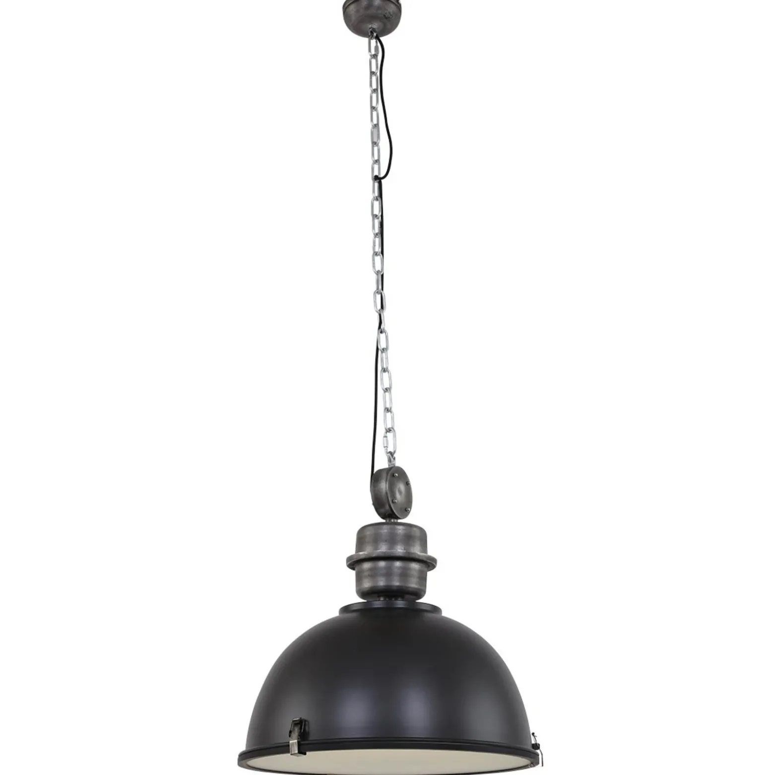 Lámpara colgante negra industrial Bikkel L02