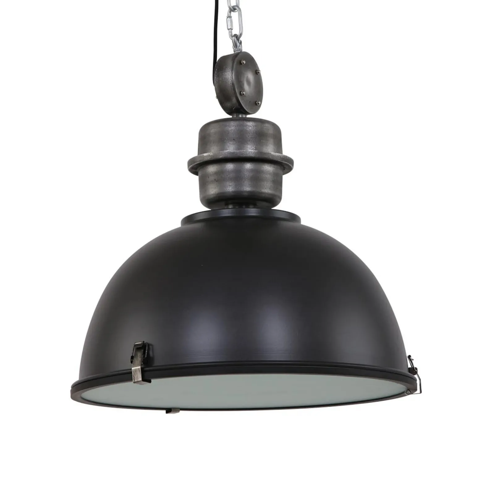 Lámpara colgante negra industrial Bikkel L02
