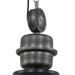 Lámpara colgante negra industrial Bikkel L02