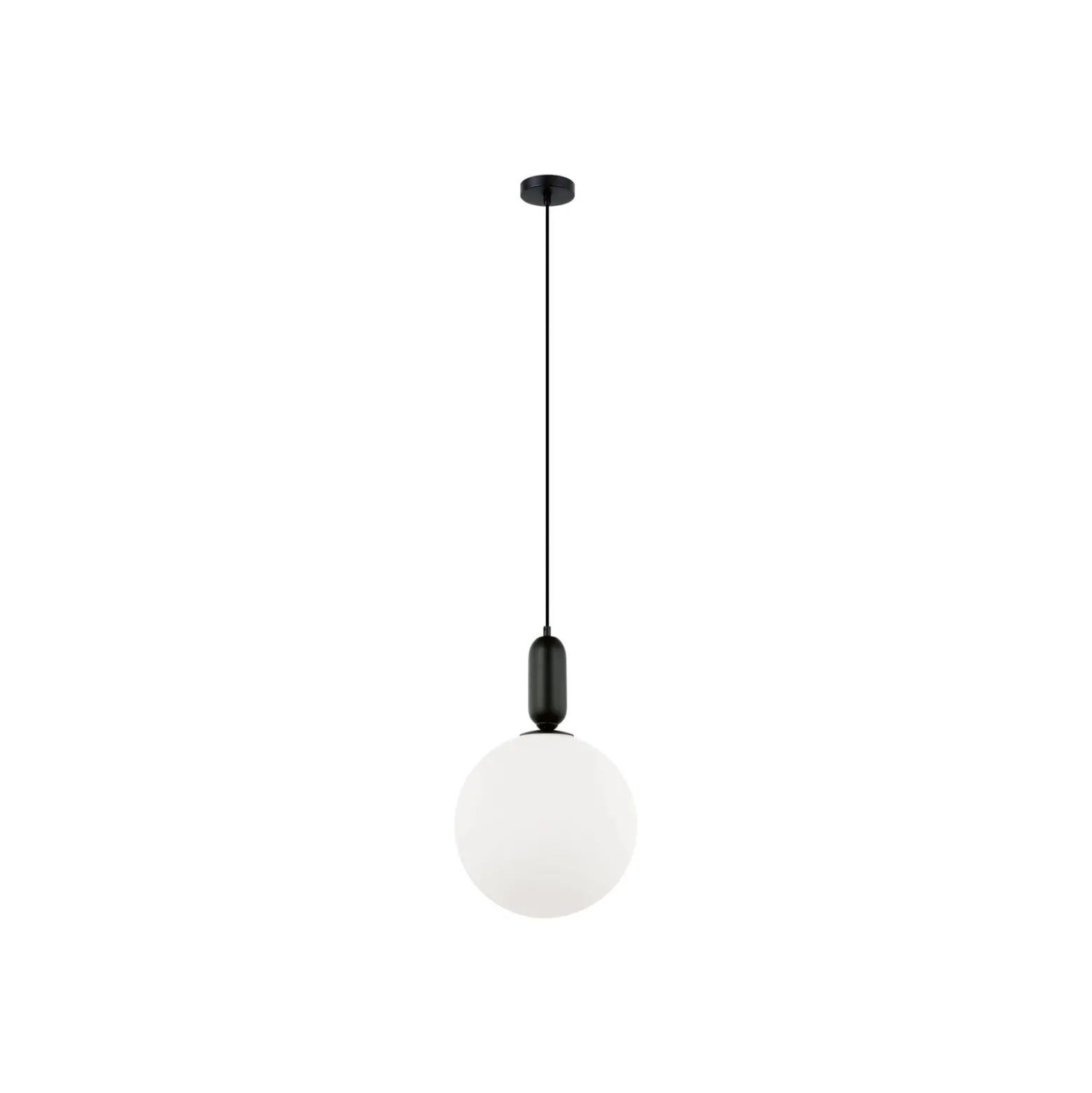Lámpara colgante Neptune pantalla de vidrio, negro