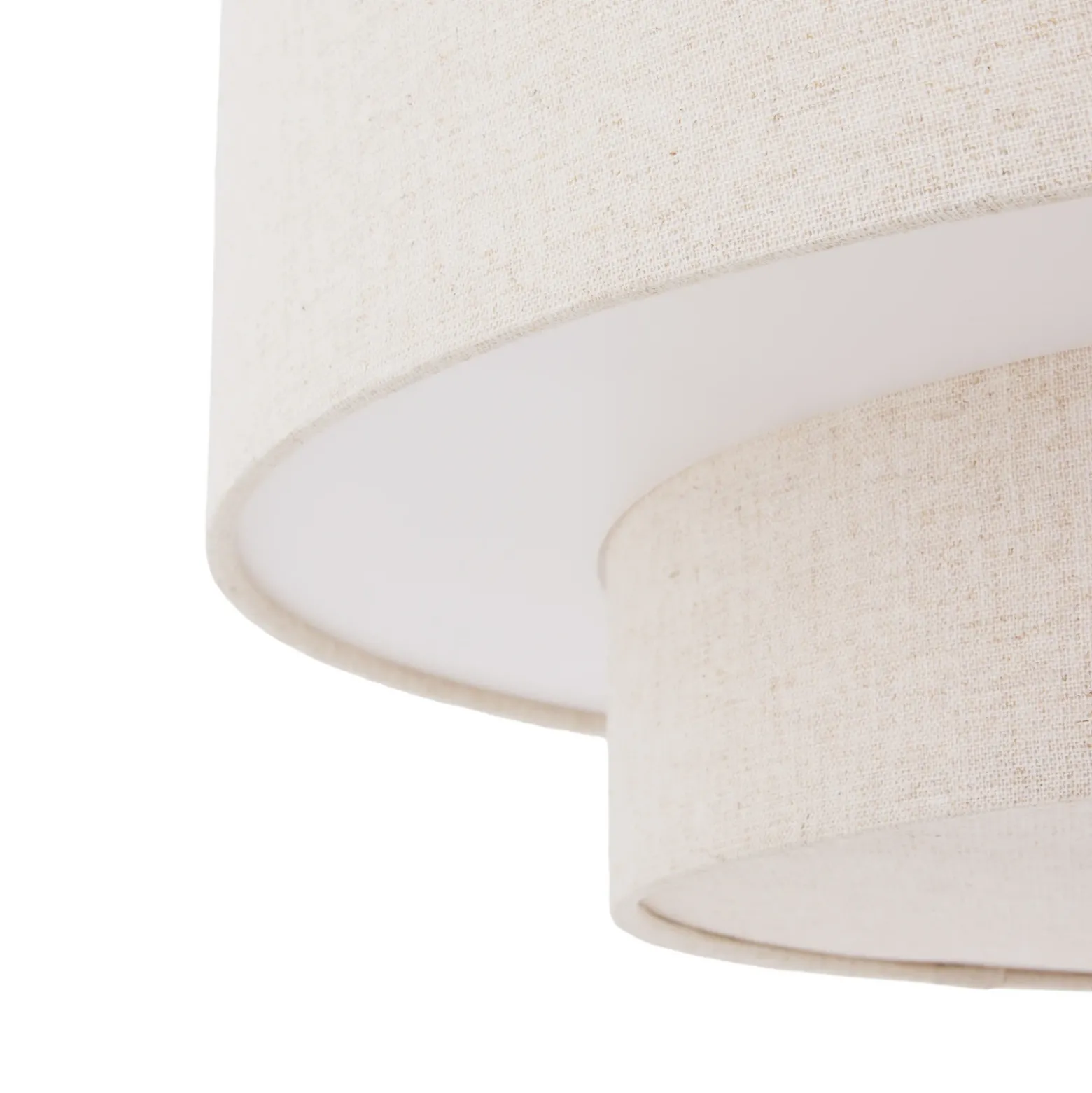 Lámpara colgante Noah Bouclé de Globen Lighting, Ø 50 cm, beige