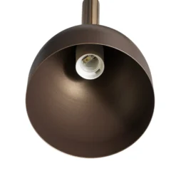 Lámpara colgante Noak 3 luces, redonda, titanio/oro, acero