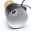Lámpara colgante Nolan, Ø 11 cm, negro/roble, metal/madera