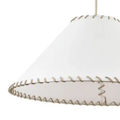 Lámpara colgante Nola Whitt, blanca, de papel, Ø 39 cm, E27