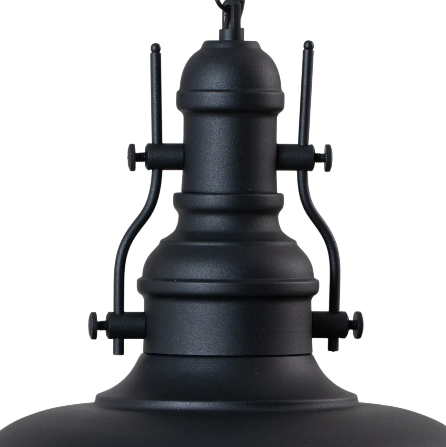 Lámpara colgante Nota, negra, Ø 31 cm, metal, E27