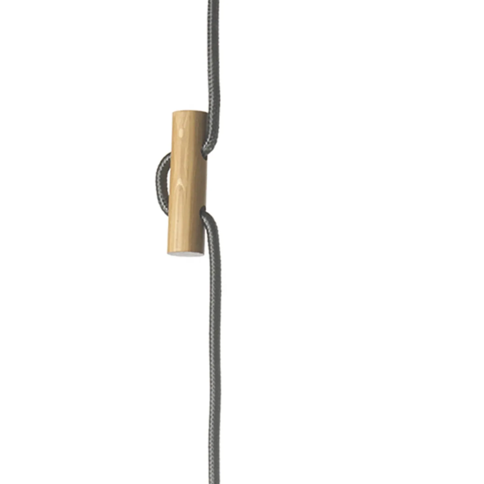 Lámpara colgante OHANA, cristal opalino, madera de roble, Ø 40 cm, E27