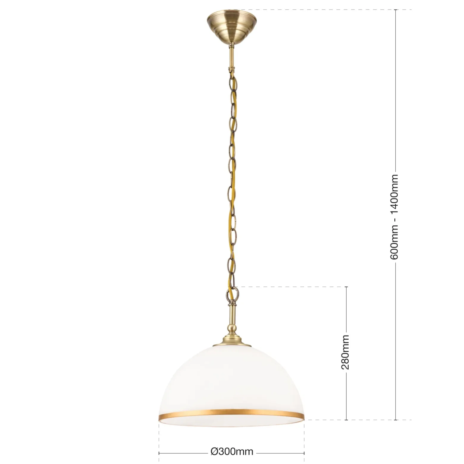 Lámpara colgante Old Lamp suspensión cadena, 1 luz