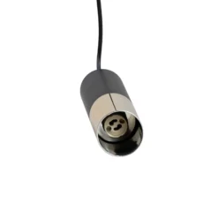 Lámpara colgante Orino, negro/dorado, metal, GU10